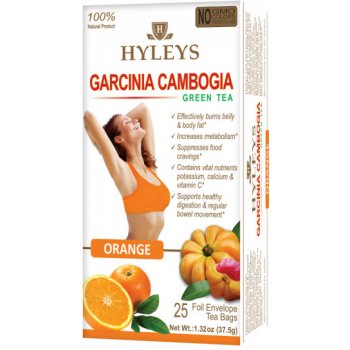 Hyleys Zelený čaj s Garcinia Cambogia a pomerančem 25 x 1,5 g