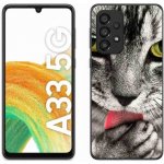 Pouzdro mmCase Gelové Samsung Galaxy A33 5G - zelené kočičí oči – Zboží Mobilmania