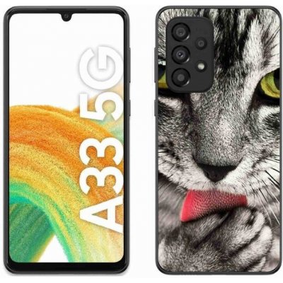 Pouzdro mmCase Gelové Samsung Galaxy A33 5G - zelené kočičí oči – Zboží Mobilmania