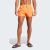 Koupací šortky, boardshorts adidas plavecké šortky 3-Stripes CLX oranžové