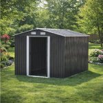 BestBerg BBSH-1113A 13,3 m² 342,5 x 389 x 202 cm antracit/bílá – Zboží Dáma