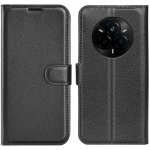 Litchi knížkové pouzdro na Realme 14 Pro+ 5G - černé – Zboží Živě