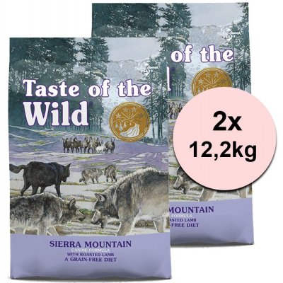 Taste of the Wild Sierra Mountain 2 x 12,2 kg – Zboží Mobilmania