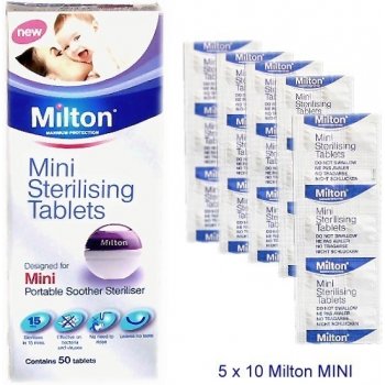 Milton dezinfekční sterilizační tablety mini 50 ks