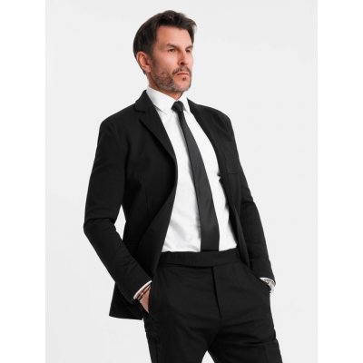 Pánské sako OMBRE OM-BLZB-0101 BLACK – Zboží Dáma