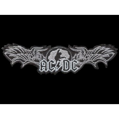 Nášivka AC/DC wings vyšívaná zažehlovací – Sleviste.cz