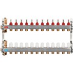 Novaservis Rozdělovač nerez s průtokoměry a uzav. ventily, 12 okruhů SN-RZPU12S – Sleviste.cz