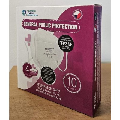 General Public Protection respirátor FFP2 NR CE 10 ks – Zboží Dáma
