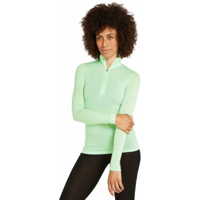ICEBREAKER Dámské merino tričko s dlouhým rukávem Wmns 175 Everyday LS Half Zip Glass – Zboží Mobilmania