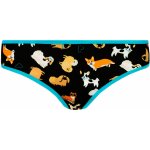 Frogies Dámské kalhotky Frogies Dogs Love černá | světle modrá | krémová – Zboží Dáma