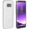 Pouzdro a kryt na mobilní telefon Samsung Pouzdro Forcell Shining Samsung Galaxy J3 2017 Stříbrné