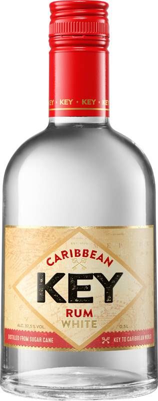 Key White 37,5% 0,5 l (holá láhev)