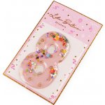 Prima-obchod Narozeninové samolepicí číslice s pohyblivými flitry, barva 8 růžová nejsv. 1 ks – Sleviste.cz