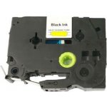 Smršťovací bužírka - BROTHER HSe-631 - 12 mm žlutá - černý tisk - kompatibilní – Zboží Živě