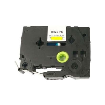 Smršťovací bužírka - BROTHER HSe-631 - 12 mm žlutá - černý tisk - kompatibilní – Zboží Živě