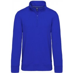 Kariban Mikina Zipped neck sweatshirt K487, unisex 1TE-K487-Light Royal Blue-S S Světlá královská modrá