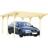 Přístřešek na auto BPP Carport Econo dřevěný přírodní 303 x 500 cm