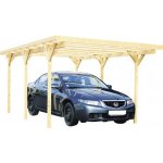 Přístřešek na auto BPP Carport Econo dřevěný přírodní 303 x 500 cm – HobbyKompas.cz