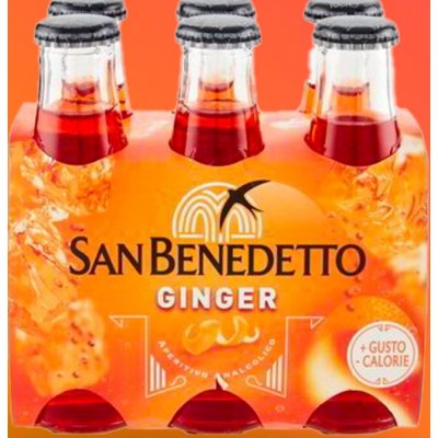 San Benedetto Bitter Ginger Nealkoholický Aperitiv 6 x 98 ml – Zbozi.Blesk.cz