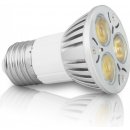 Whitenergy Power LED reflektorová 3xLED E27 3W teplá bílá