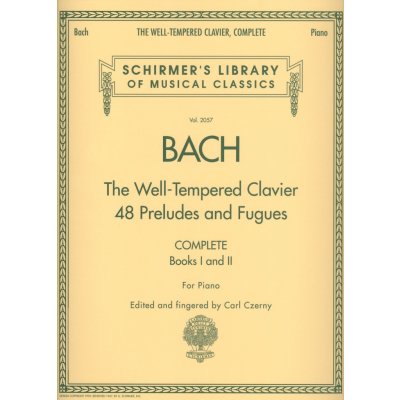 Bach The Well-Tempered Clavier Dobře temperovaný klavír, Complete books 1 & 2 – Hledejceny.cz