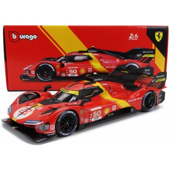 Model BBurago Ferrari 499P NR.50 Le Mans 2023 Pole Position 1:18
