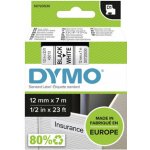 Dymo 45013 černý tisk/bílý podklad, 7m, 12mm – Zboží Dáma