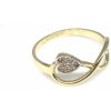 Prsteny Diante Zlatý prsten s bílým kamenem 59633703