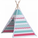 InternetovaZahrada Dětský stan Teepee 160x120x120cm bílý – Zboží Dáma