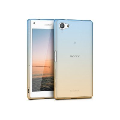 Pouzdro kwmobile Průhledné dvoubarevné Sony Xperia Z5 Compact modré – Sleviste.cz