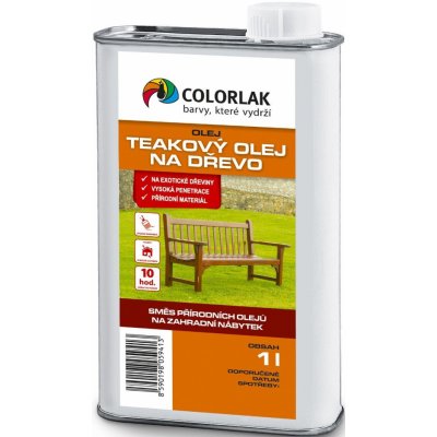 Colorlak teakový olej 0,5 l bezbarvý – Zbozi.Blesk.cz