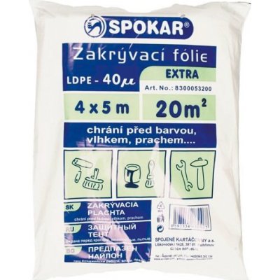 SPOKAR fólie zakrývací 4x5m HDPE 40MY – Zboží Mobilmania