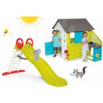Smoby set domeček Pretty Blue a skluzavka Toboggan Funny 810703-9 – Zboží Dáma