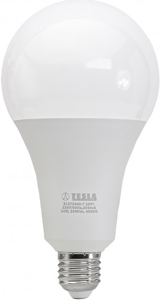 TESLA LED žárovka BULB E27, 24W, 230V, 2500lm, 25 000h, 4000K teplá bílá  220° od 249 Kč - Heureka.cz