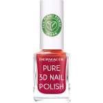 Dermacol Pure 3D přírodní lak na nehty Poppy Red 04 11 ml