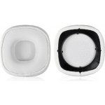 eses náušníky pro sluchátka Marshall Major III a IV bílé kožené vzorované – Zboží Mobilmania