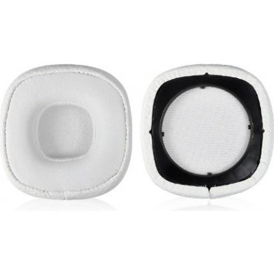 eses náušníky pro sluchátka Marshall Major III a IV bílé kožené vzorované – Zboží Mobilmania