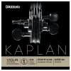 Struna D'Addario Kaplan Non-Whistling Violin Aluminum Wound E String 4/4 Scale