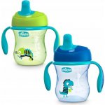 Chicco hrneček trénujeme s držadly modrá/tyrkysová 200 ml – Zboží Mobilmania
