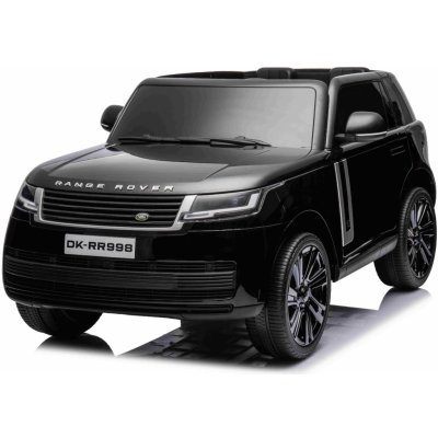 Beneo Elektrické autíčko Range Rover model 2023 Dvoumístné černé Koženková sedadla Rádio se vstupem USB Zadní Pohon s odpružením 12V7AH Baterie EVA kola Klíčové třípolohové startování 2,4 GHz – Zboží Mobilmania
