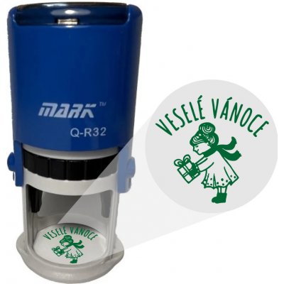 Mark Samonamáčecí razítko Veselé Vánoce 001 bez barvy 40mm – Sleviste.cz