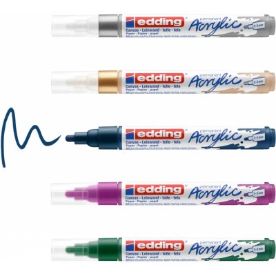 Edding 5100 M Metallic 5 ks – Zboží Mobilmania