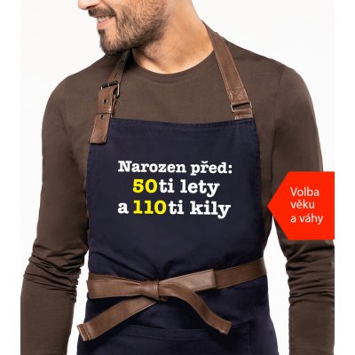 Kariban HobbyTriko Zástěra k narozeninám Exclusive Narozen před.. Tmavě modrá – Hledejceny.cz