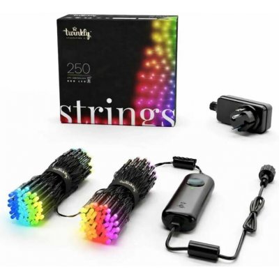 LEDWORKS Barevná světýlka venkovní Twinkly strings LED světelný řetěz RGB, 20 m, 250 diod, IP44, – Hledejceny.cz