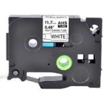 Kompatibilní páska s Brother HSE-231, 11,7 mm x 1,5 m, černý tisk/bílý podklad – Zbozi.Blesk.cz