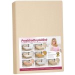 Bellatex napínací plátěné prostěradlo s gumou béžové 90x200 – Zbozi.Blesk.cz