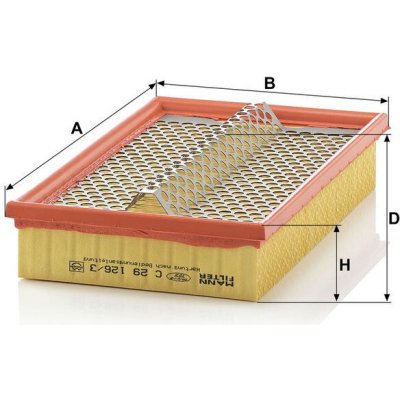 MANN-FILTER Vzduchový filtr MANN C29126/3 (MF C29126/3) – Hledejceny.cz