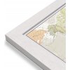 Nástěnné mapy Maps International Svět - nástěnná politická mapa 197 x 117 cm Varianta: mapa v dřevěném rámu, Provedení: Pegi bílý