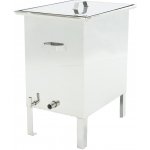 Lysoň Vařák na vosk s plyn vařičem a vodním těsněním nerez větší – Zboží Dáma