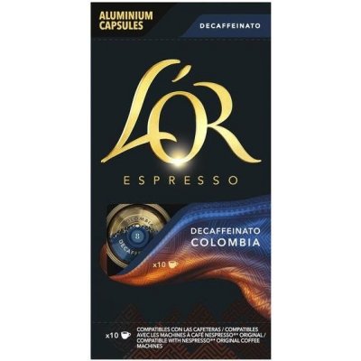 L'OR Espresso Colombia Decaffeinato kapslí pro Nespresso Original kávovary 10 ks – Hledejceny.cz